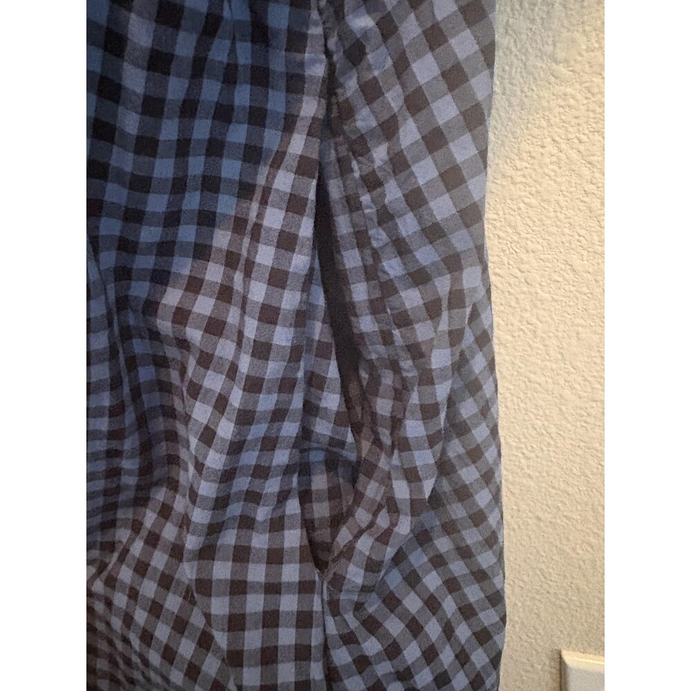 Marine Layer Demi Poplin Midi Dress Womens Large Blue Gingham Pima Cotton - Picture 5 of 12
